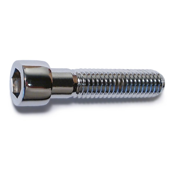 7/16"-14 Socket Head Cap Screw, Chrome Plated Steel, 2 in Length, 5 PK